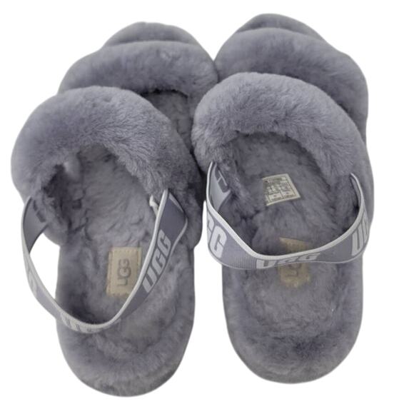 UGG Oh Yeah evolves the iconic UGG® Fluff Yeah slides Gray 12 - Picture 4 of 7
